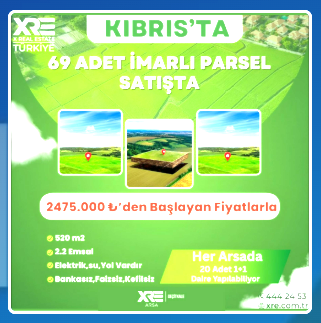 Kıbrıs'ta 69 imarlı parsel
